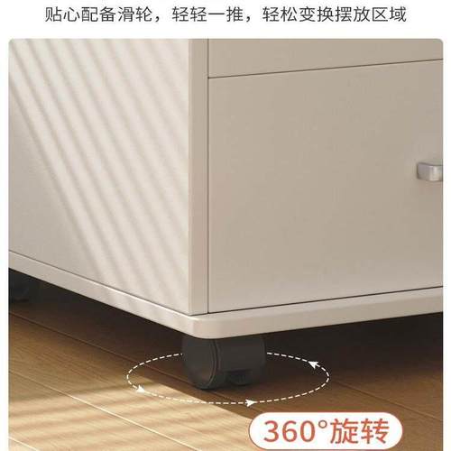 北欧文件柜办公室带锁柜子储物柜木质矮柜文档柜活动柜桌下多功能 - 图2