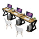 Simple two-person office gaming computer desk Desktop three-person student desk integrated desk simple home study desk