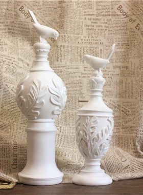 欧式复古小鸟装饰摆件家居饰品客厅电视柜样板房软装摆设结婚礼物