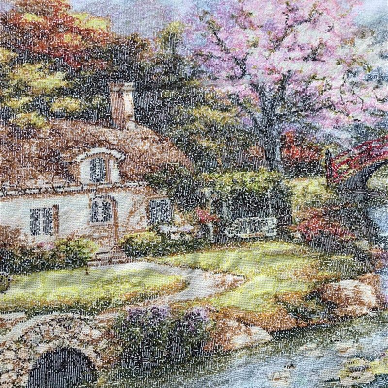 纯手工十字绣成品绣好的油画小屋梦幻家园花园欧式大幅客厅唯美,淘宝优惠券,粉丝福利购,淘宝优惠卷
