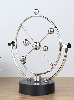 桌上反重力永动机牛顿力学小摆件电脑桌解压混沌摆创意书桌装饰品