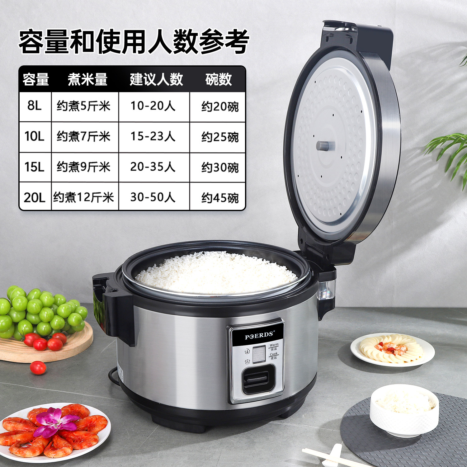 正品商用电饭锅大容量大食堂10-20-30-40人10L超大酒店饭店电饭煲,淘宝优惠券,粉丝福利购,淘宝优惠卷