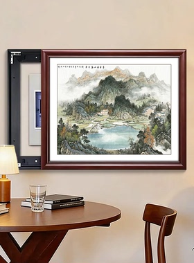 聚宝盆电表箱装饰画玄关画