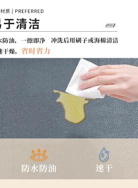 跨境超厚厨房地垫垫pc皮革厨房垫长条防水脚/垫防滑水洗v垫子