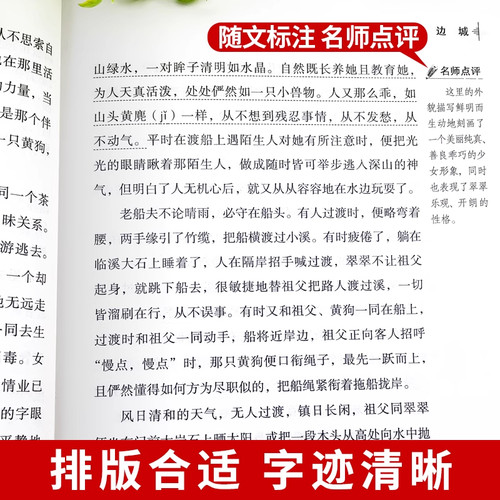 边城沈从文正版书籍高中生必读高中生童话边城从文自传长河畅销书排行榜经典文学小说作品人民文学出版社初中生寒暑假读本课外阅读 - 图2