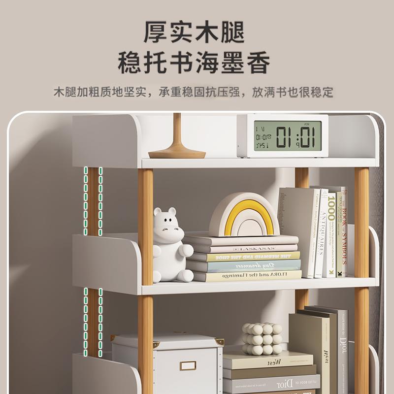 置物架落地多层收纳架子简易书架客厅储物架展示货架家用小型书柜 - 图1