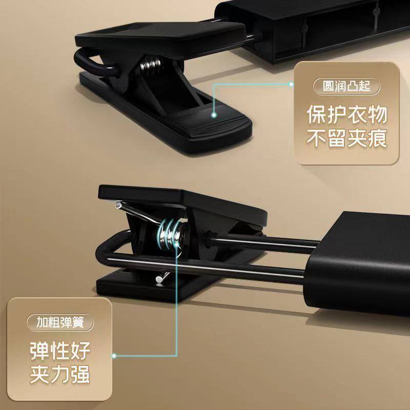 强力无痕裤架裤夹子可伸缩晾衣架jk衣架汉服裤架服装店专用批发