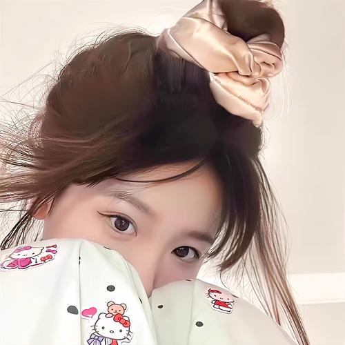 大肠发圈枕头发绳睡眠发饰女头绳睡觉真丝发绳超大丸子头皮筋头饰 - 图2