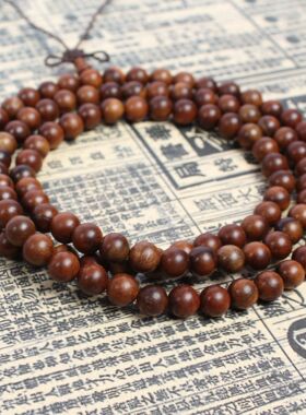老料雷击枣木佛珠手串108颗