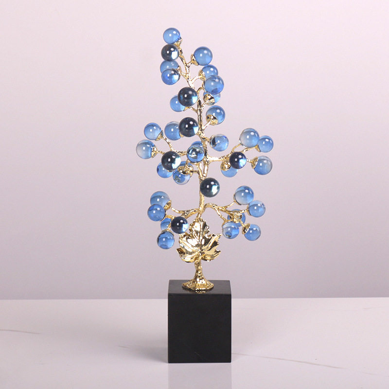 水晶葡萄树摆件客厅高级感轻奢招财创意家居装饰品玄关酒柜工艺礼,淘宝优惠券,粉丝福利购,淘宝优惠卷