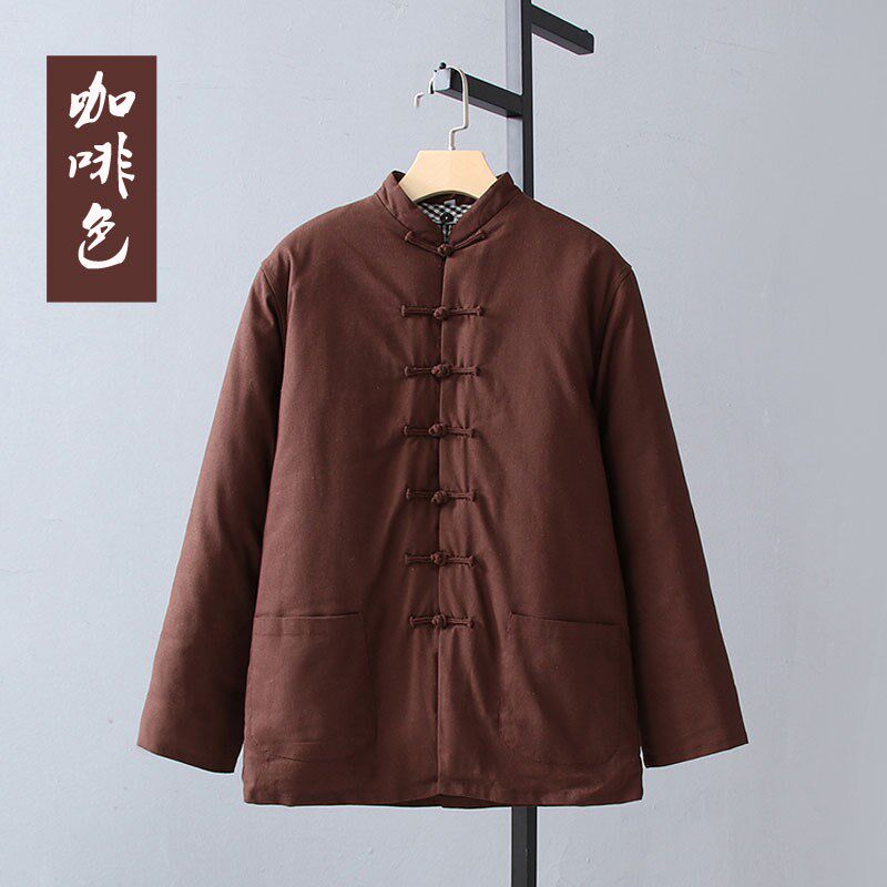 纯棉老粗布唐装棉花袄外套可拆卸内胆立领棉衣外皮男士棉花袄皮冬,淘宝优惠券,粉丝福利购,淘宝优惠卷