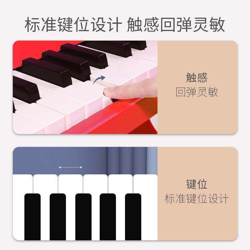 工厂直销宝宝木质小钢琴儿童电子琴可弹奏益智音乐早教玩具木制,淘宝优惠券,粉丝福利购,淘宝优惠卷