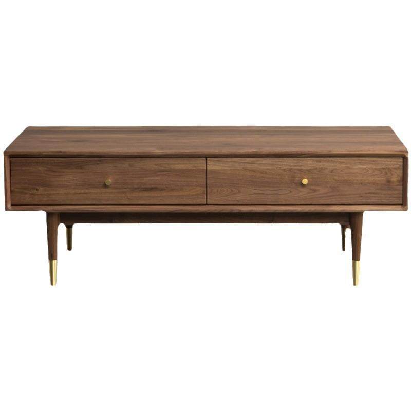 北欧纯实木客厅电视柜茶几组合简约现代小户型黑胡桃白橡原木茶台,淘宝优惠券,粉丝福利购,淘宝优惠卷