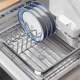 304 stainless steel bowl and plate drain rack kitchen storage rack sink bowl and chopstick drain basket countertop bowl and plate storage rack
