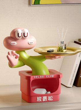 放青松摆件置物架乔迁新居礼物