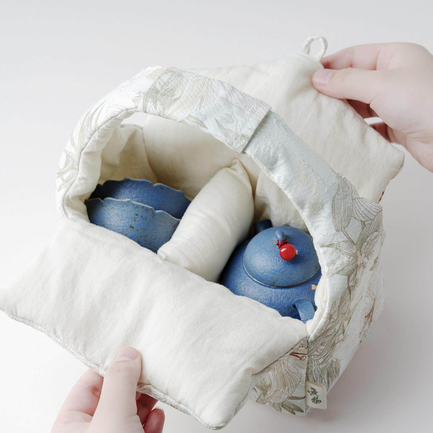 宜室茶话手绘小雏菊陶瓷茶壶一壶两杯可携式旅行套组户外送闺蜜礼,淘宝优惠券,粉丝福利购,淘宝优惠卷