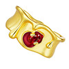 QUEENA.Z 2026 New Designer Series Women's Rich Ruby Ring