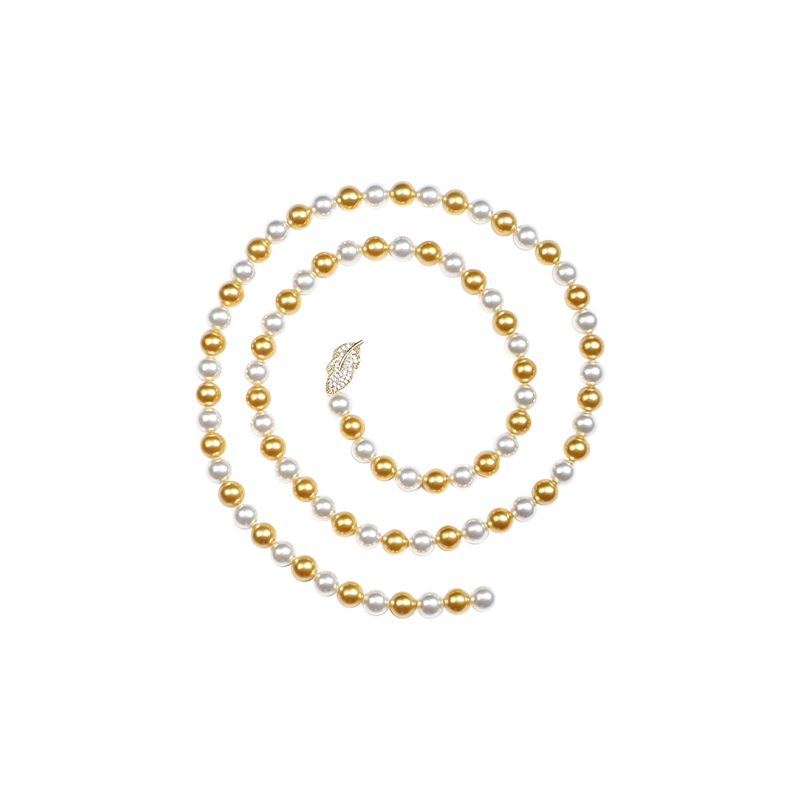 【2025新品设计师系列】马贝珍珠项链优雅女士配饰毛衣链,淘宝优惠券,粉丝福利购,淘宝优惠卷