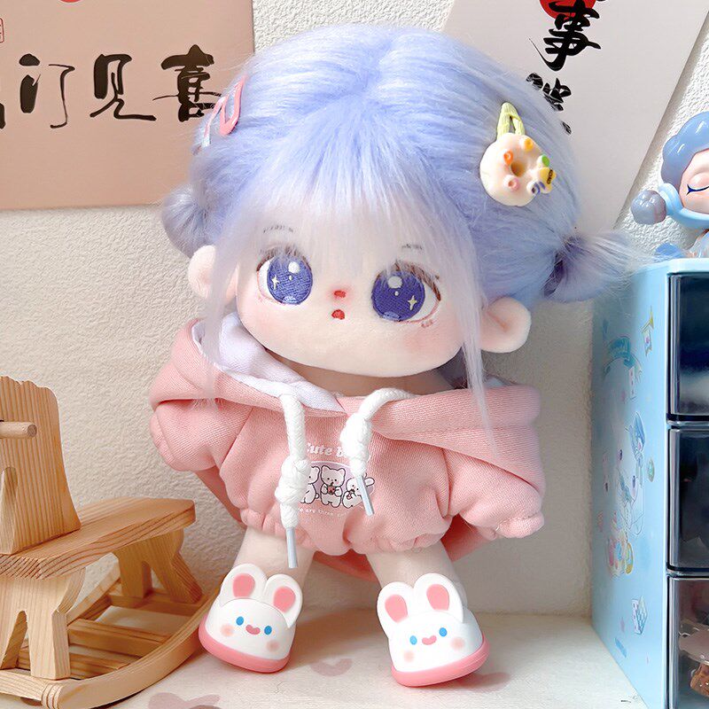 紫遇棉花娃娃20cm娃衣裸娃毛绒公仔玩偶送男女朋友礼物带骨架现货