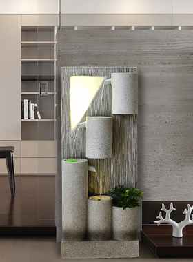 流水创意客厅电视柜摆件家居装饰品房间布置摆设乔迁新居工艺礼品