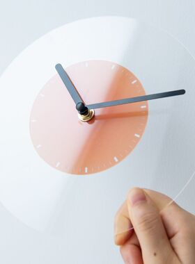 透明diy表盘亚克力挂钟表