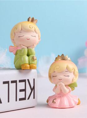 新款直销儿童生日蛋糕烘焙装饰王子公主情侣摆件甜品台装扮创意树