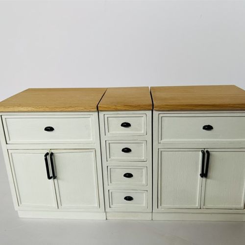 6分娃屋家具装饰模型摆件厨房餐厅柜子模型 - 图2