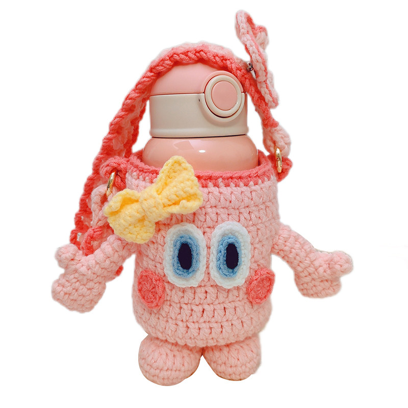 DIY手工编织包包水杯套斜跨手提包毛线手机包零钱包口红可爱小包,淘宝优惠券,粉丝福利购,淘宝优惠卷