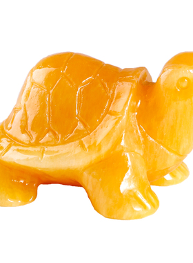 大易天然青玉南玉龟玉石长客厅玄关展柜乌龟摆件中式家居工艺饰品