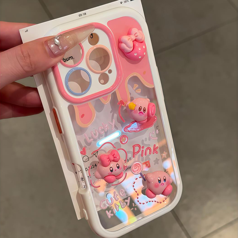 卡通卡比立体草莓新款适用苹果16Pro手机壳iPhone15max11小米14荣耀200华为mate70puar80k60opporeno13nova12 - 图2