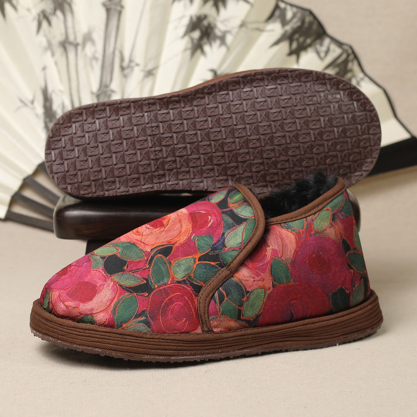 冬季老北京千层底手工布鞋加绒加厚女式中高帮棉鞋平底耐磨保暖鞋,淘宝优惠券,粉丝福利购,淘宝优惠卷