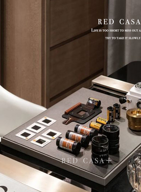 样板间书房装饰品家居客厅酒柜工艺品摆件轻奢电视柜塑料酒柜玄关