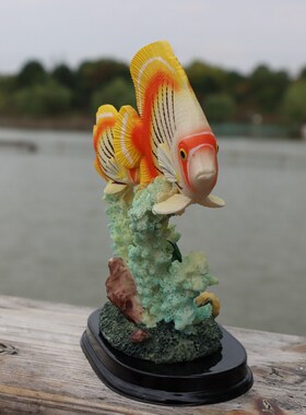 热带观赏鱼摆件鱼类动物桌面装饰小摆设沙盘工艺品造景朋友小礼物