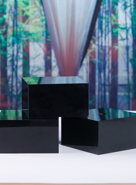 亚克力发光底座佛像琉璃水晶球内雕工艺品摆件发光底座桌面展示架