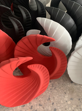 简约装饰居家新中式禅意样板间软装摆件桌面玄关茶室陶瓷素烧摆件