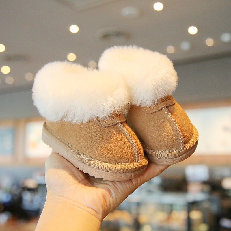 冬季女宝宝棉鞋1一2-3岁小童雪地靴加绒加厚保暖公主软底婴儿鞋子,淘宝优惠券,粉丝福利购,淘宝优惠卷