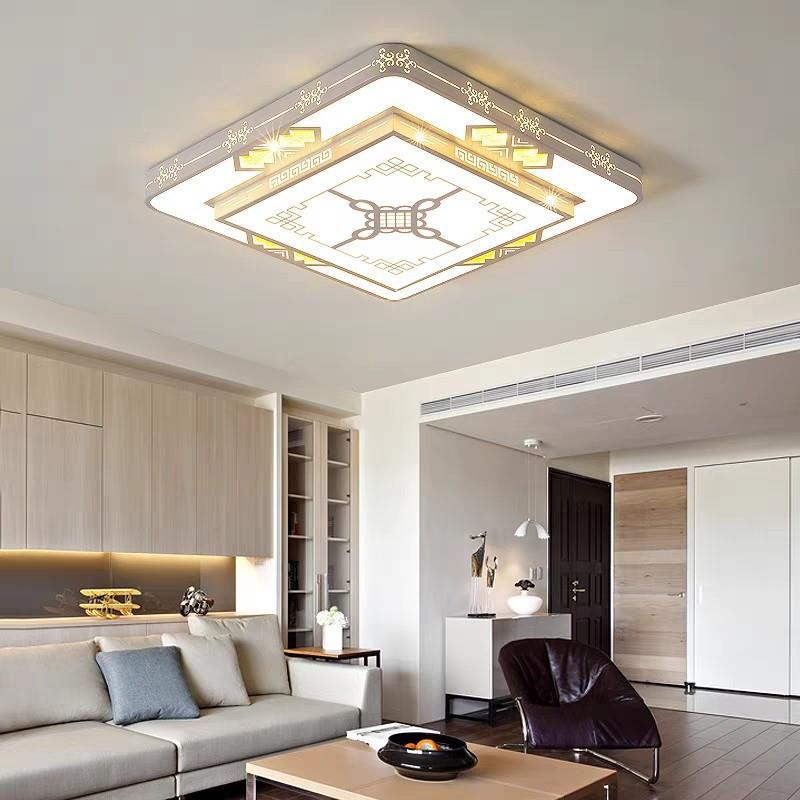 直销新款LED灯长方形家用灯简约吸顶灯全光谱高显指护眼客厅灯卧 - 图1