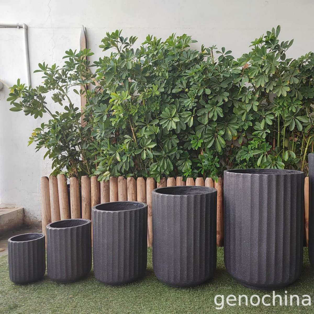 氧化镁现代简约高级感室内户外粗条纹套六花盆绿植盆栽装饰-5,淘宝优惠券,粉丝福利购,淘宝优惠卷