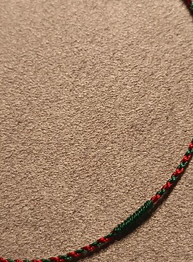 博君一肖金算盘珠手工编织手绳手链超细绳编红绳红黄绿