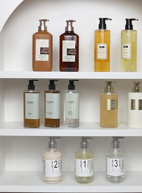 热销样板间卫生间沐浴乳洗发露装饰摆件卫浴店高端民宿酒店壁龛装