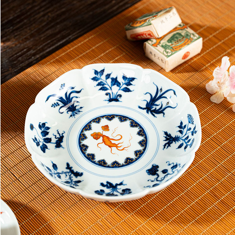 Tuan Kiln丨Compendium of Materia Medica Jingdezhen Ceramic Tea Set Series Master Cup Lid Bowl Pot Bearing Customized Tea Set