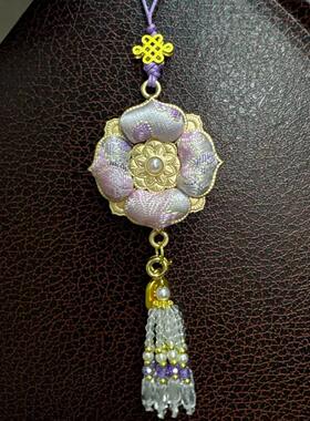 节日新年礼物手工宋锦宝相花包挂