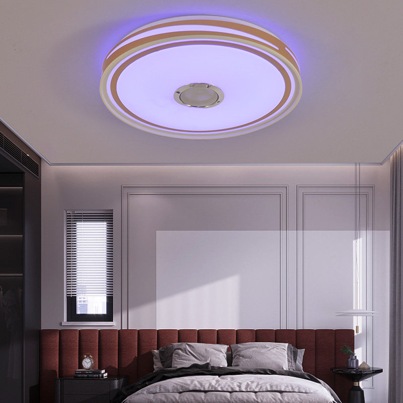 led圆形吸顶灯卧室带蓝牙音乐灯音箱音响灯书房婚房灯智能遥控灯,淘宝优惠券,粉丝福利购,淘宝优惠卷