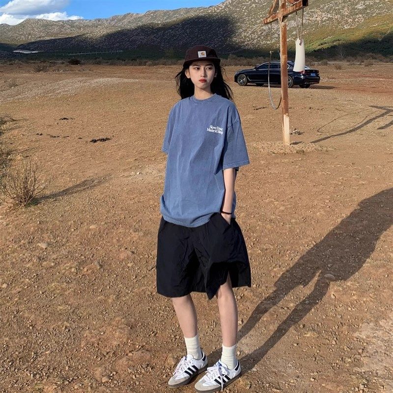 美式覆古休闲 速干 干户外短裤男女夏季抽绳多巴胺健身运动沙,淘宝优惠券,粉丝福利购,淘宝优惠卷