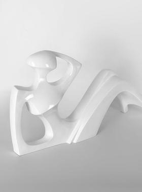 简现代创玄意抽象人物树脂摆件客厅板间售楼处关61338桌面约软装