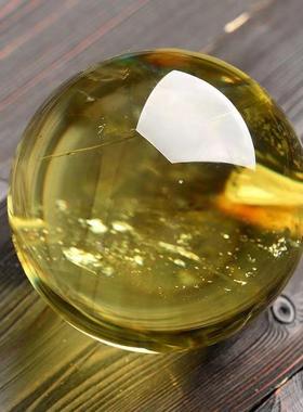 厂家天然水黄晶球原石摆件客玄送关卧室厨房火烧000100天厅门招财