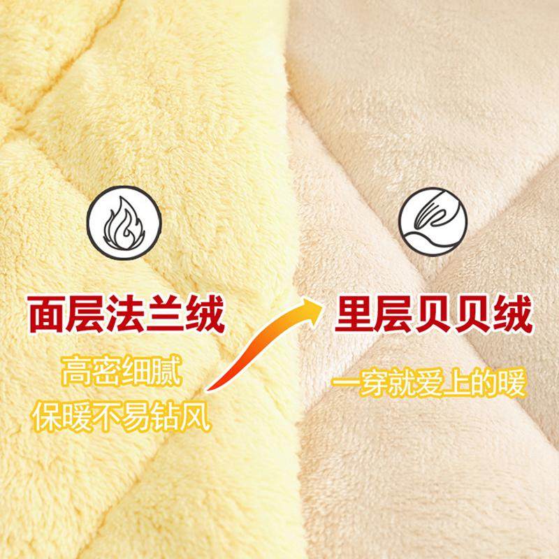 七色纺睡袍男女冬季三层夹棉睡衣加绒加厚情侣长款保暖家居服套装,淘宝优惠券,粉丝福利购,淘宝优惠卷