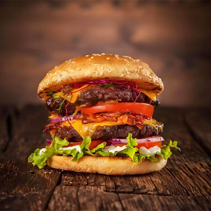 汉堡包面包胚美式商用芝麻汉堡胚家用面包早餐汉堡半成品试用装 - 图1