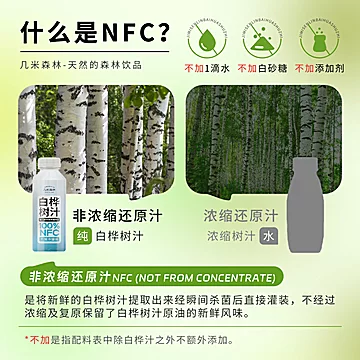 【6瓶】几米森林大兴安岭天然白桦树汁[40元优惠券]-寻折猪