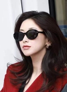 朱珠同款墨镜女款高级感窄框猫眼